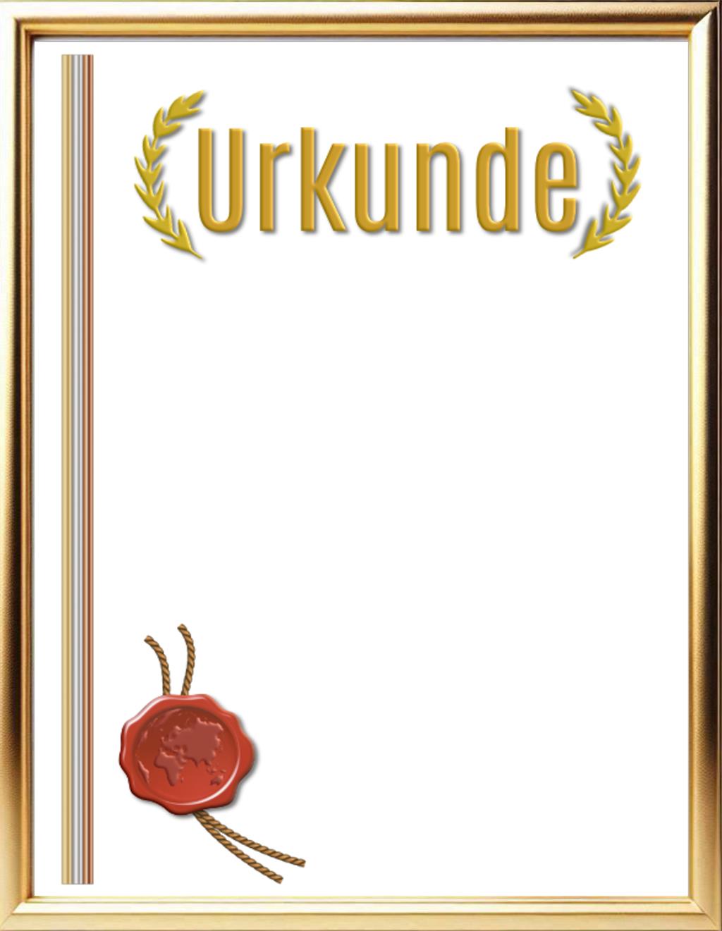 Individuelle Urkunde im eleganten Stil