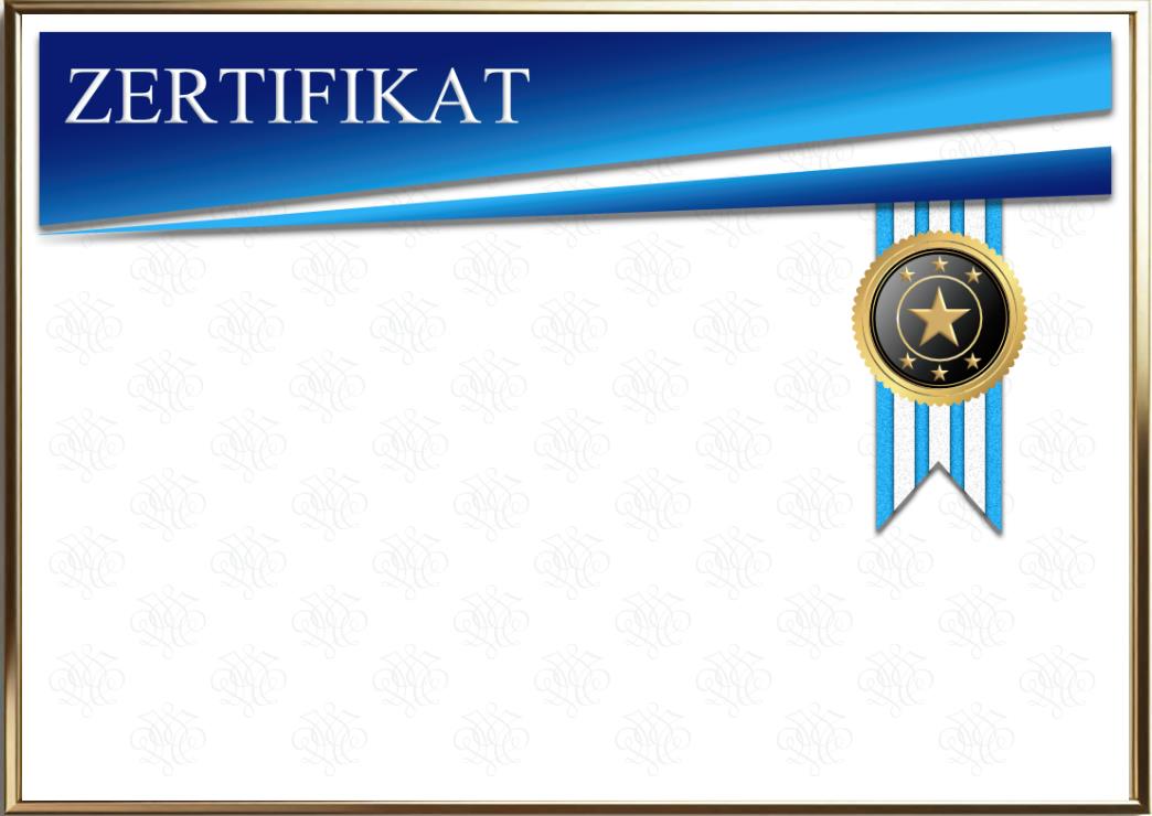 Blankourkunde Zertifikat– Individuelle Auszeichnungen einfach erstellen