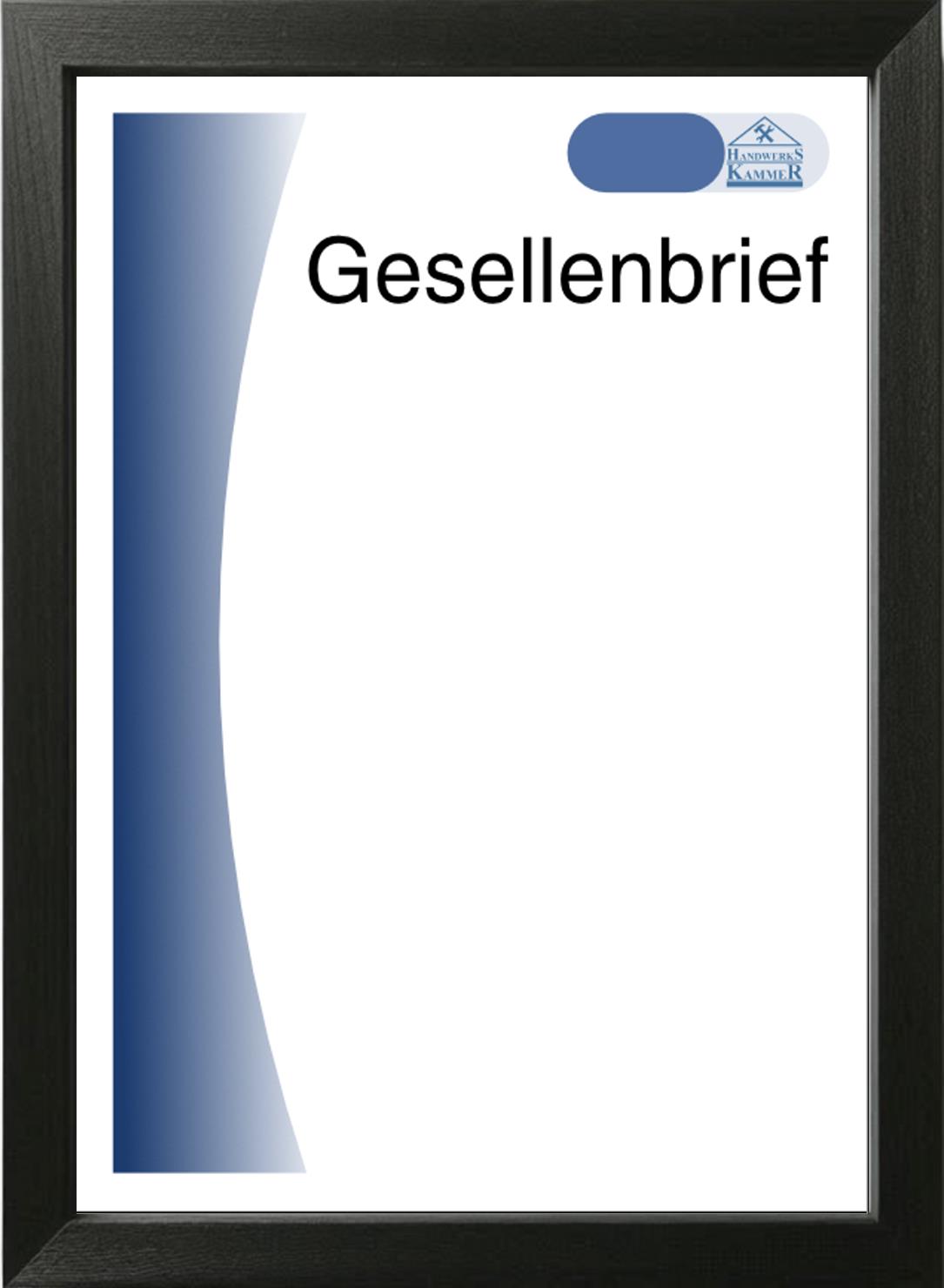 Blanko Gesellenbrief-Urkunde – Ihr individuelles Meisterstück