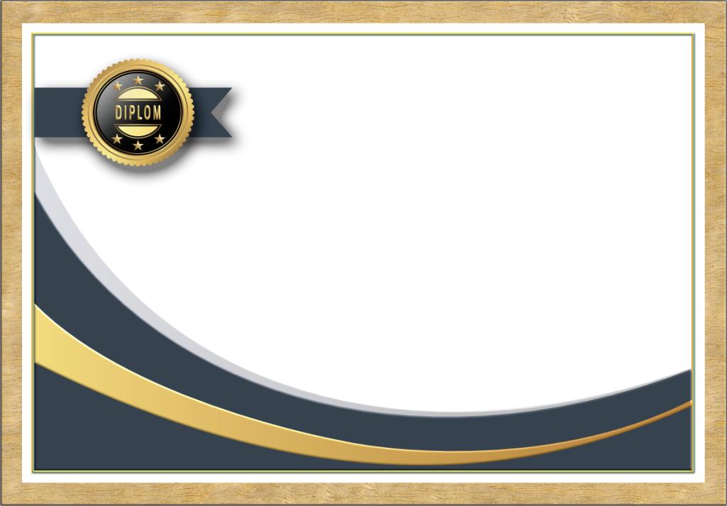 Professionelle Blanko-Urkunde „Diplom“