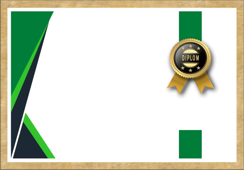 Elegante Blankourkunde mit Diplom-Siegel