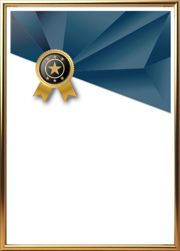 Hochwertige Urkunden-Vorlage im edlen Design