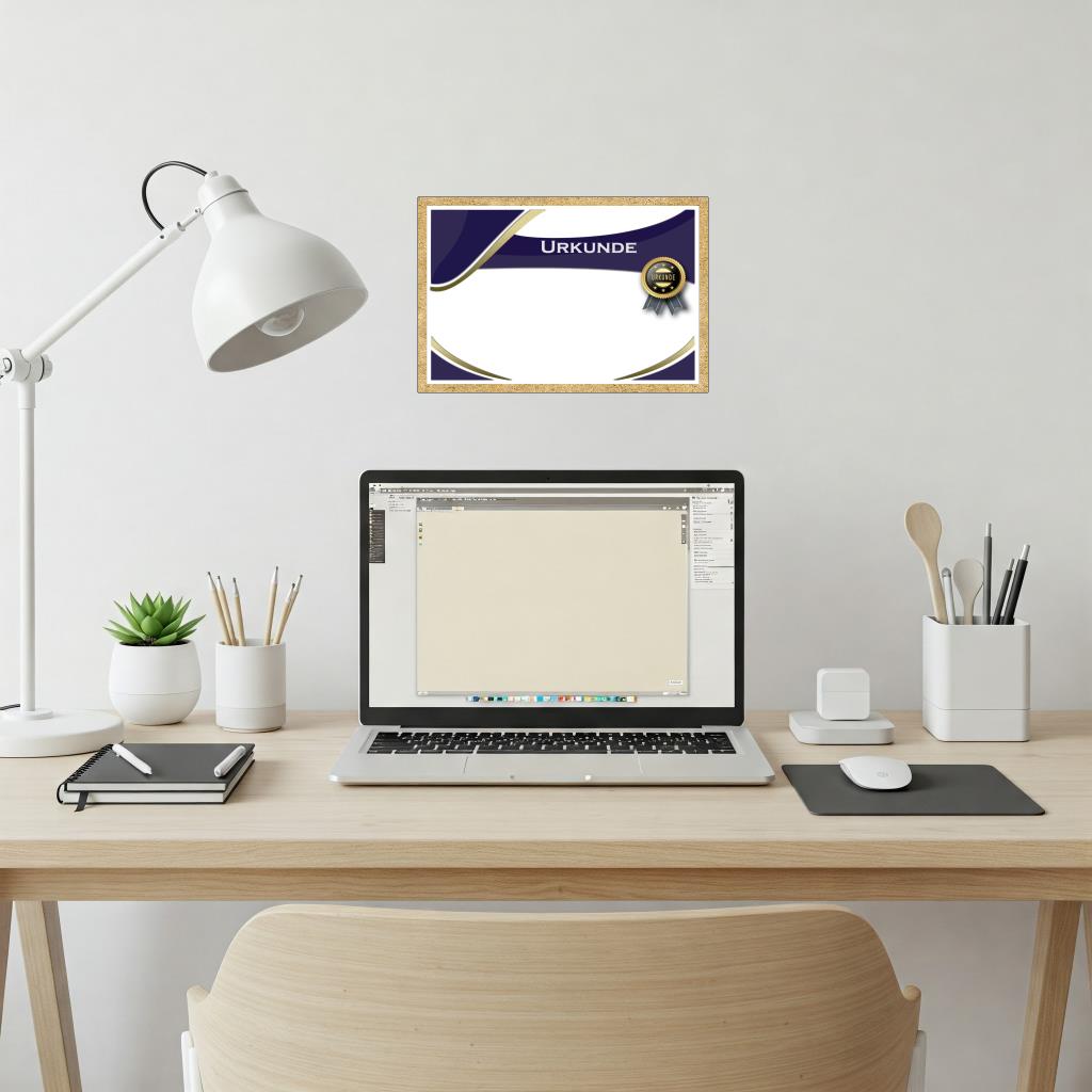 Professionelle Urkunde "Urkunde" im stilvollen Design