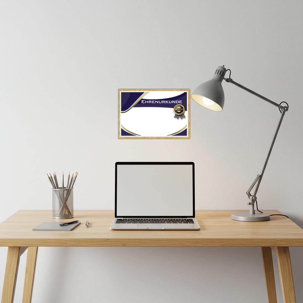 Professionelle Urkunde "Ehrenurkunde" im stilvollen Design