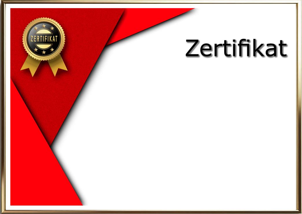 Professionelle Zertifikat-Vorlage – Stilvolle Anerkennung für besondere Leistungen