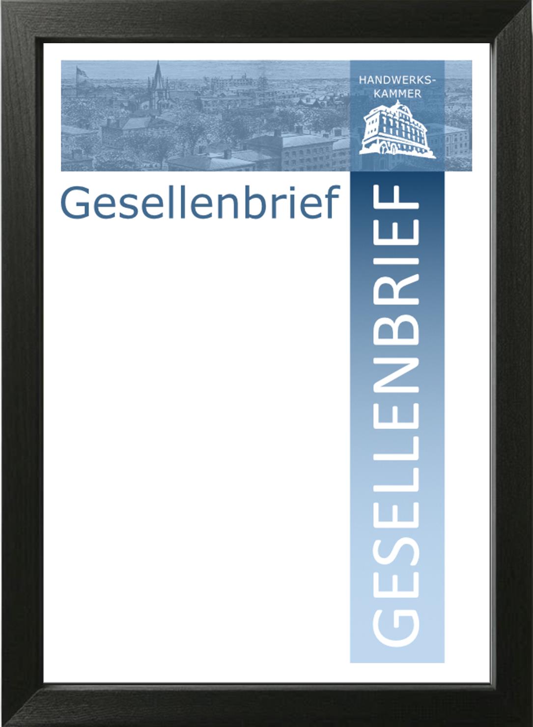 Handwerkskammer Gesellenbrief Vorlage
