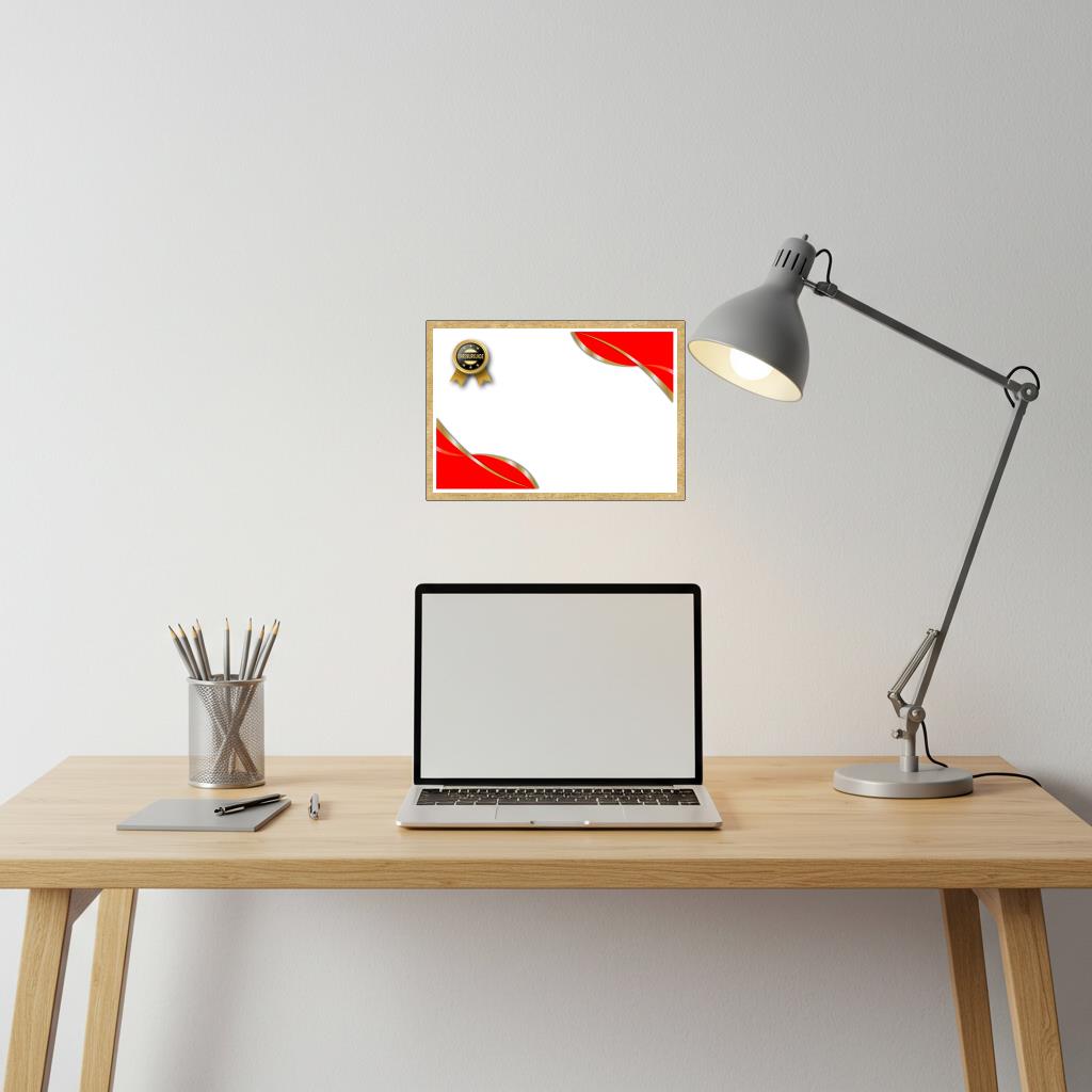 Hochwertige Ehrenurkunde-Vorlage im modernen Look