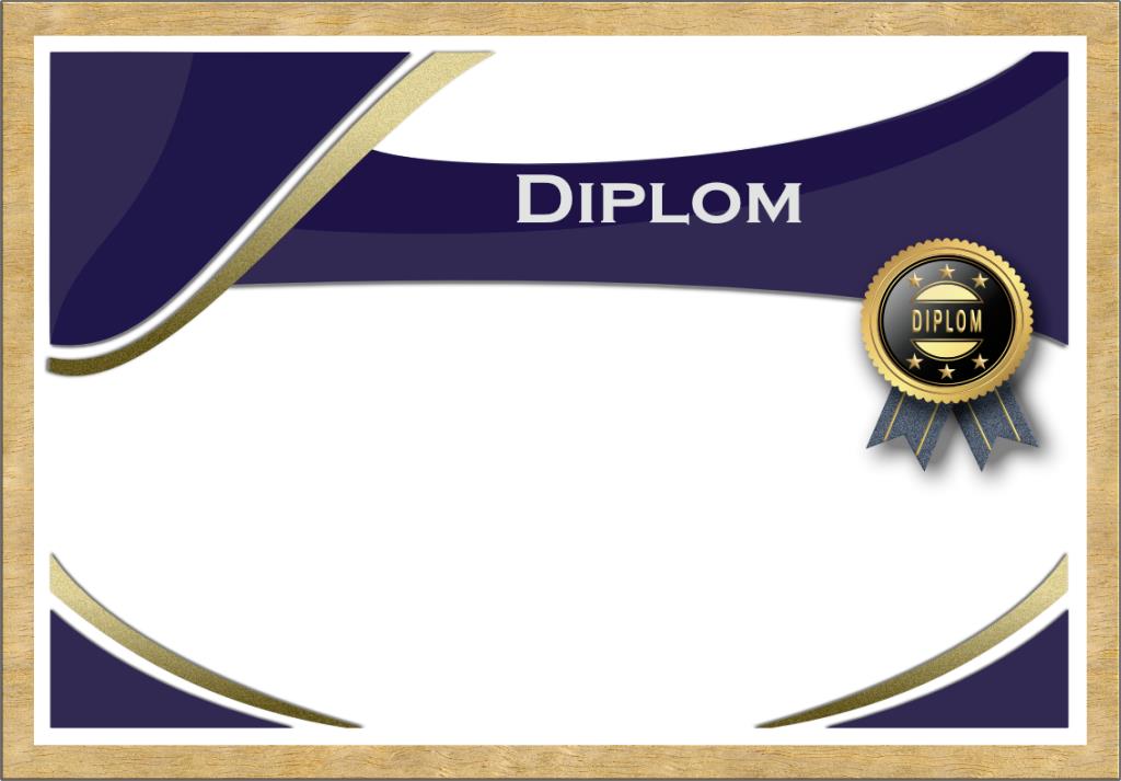 Professionelle Urkunde "Diplom" im stilvollen Design