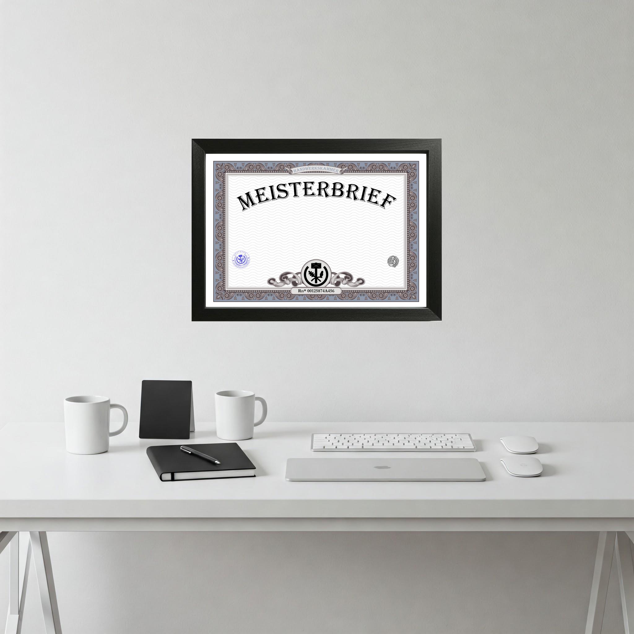 Originalgetreuer Meisterbrief zum Selbstausfüllen – Download